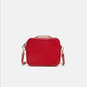 Zara Red Crossbody Bag with Chain